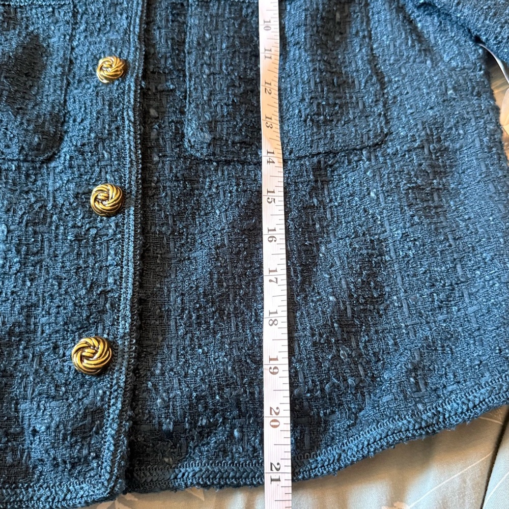 Aqua Women's Reilly Tweed Cropped Jacket Size M 100% exclusive L31901 NWT - Picture 10 of 12